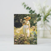 Onder de Laurel Blossoms Charles Courtney Curran Briefkaart (Staand voorkant)