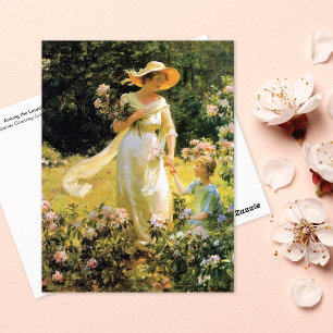 Onder de Laurel Blossoms Charles Courtney Curran Briefkaart