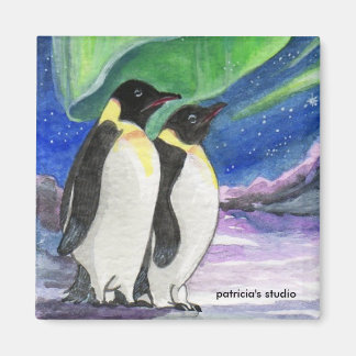 Onder de Lichte Pinguïn Kunst Magneet