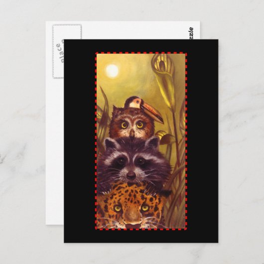 Onder de maan briefkaart (Voorkant / Achterkant)