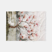 Onder de Magnolia boom Fleece Deken (Voorkant (Horizontaal))