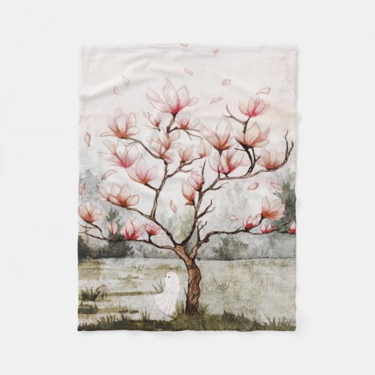 Onder de Magnolia boom Fleece Deken (Voorkant)