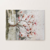 Onder de Magnolia boom Legpuzzel (Horizontaal)