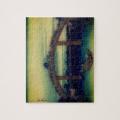 Onder de Mannen Bridge door Hokusai Legpuzzel (Verticaal)