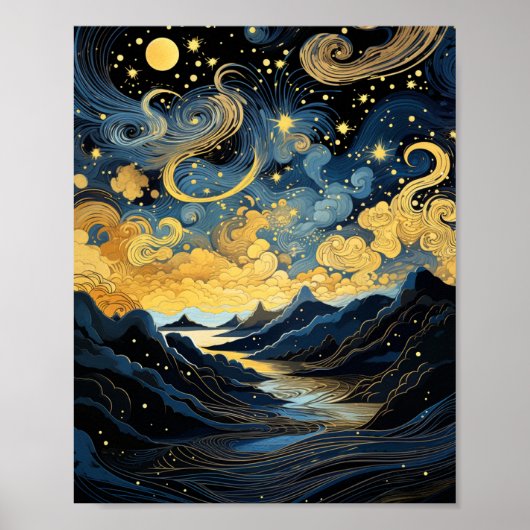 Onder de Melkweg 🌌 Poster (Voorkant)