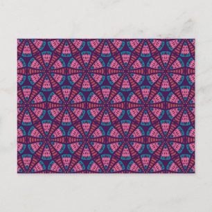 Onder de microscoop - Abstracte geometrische trang Briefkaart