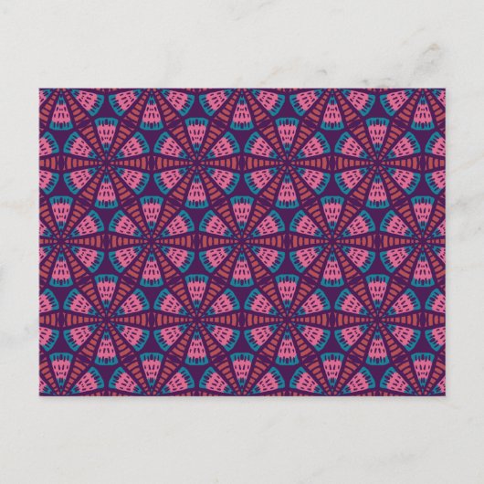 Onder de microscoop - Abstracte geometrische trang Briefkaart (Voorkant)