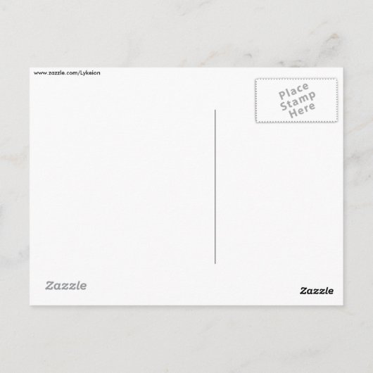 Onder de microscoop bevruchte eicellen briefkaart (Achterkant)