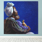 Onder de Midnight Blues 2003 Canvas Afdruk (Insitu (Houten vloer))