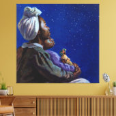 Onder de Midnight Blues 2003 Canvas Afdruk (Insitu (Woonkamer))