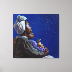 Onder de Midnight Blues 2003 Canvas Afdruk