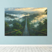 Onder de mist een geheim canvas afdruk (Insitu (Houten vloer))