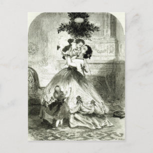 Onder de Mistletoe' Briefkaart