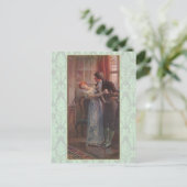 Onder de Mistletoe Briefkaart (Staand voorkant)