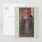 Onder de Mistletoe Briefkaart (Voorkant / Achterkant)