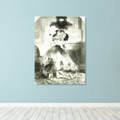 Onder de Mistletoe' Canvas Afdruk (Insitu (Houten vloer))