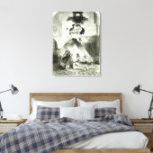 Onder de Mistletoe' Canvas Afdruk (Insitu (Slaapkamer))