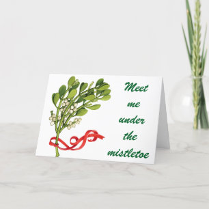 ONDER DE MISTLETOE CHRISTMAS FEESTDAGEN KAART