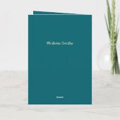 Onder de Mistletoe Feestdagen Kaart (Achterkant)