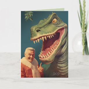 Onder de Mistletoe Feestdagen Kaart