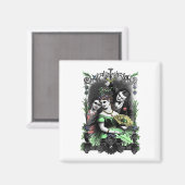 Onder de Mistletoe | gekleurd Magneet (Voorkant / Achterkant)