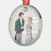 Onder de Mistletoe - Jane Austen Metalen Ornament (Links)