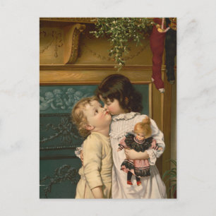 Onder de Mistletoe   Knapp & Co. Briefkaart