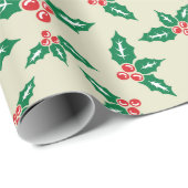 Onder de Mistletoe Minimalistische Kerstmis Naadlo Cadeaupapier (Rol Hoek)