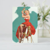 Onder de Mistletoe Pin Up (Staand voorkant)