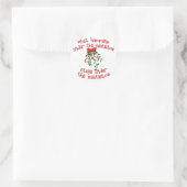 Onder de Mistletoe Ronde Sticker (Tas)
