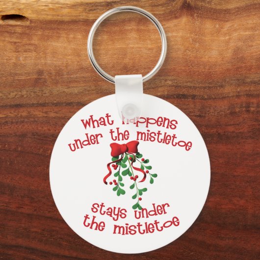 Onder de Mistletoe Sleutelhanger (Voorkant)