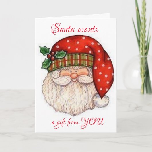 *ONDER DE MISTLETOE** VOOR MIJN VERMOGEN FEESTDAGEN KAART (Voorkant)