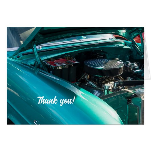 Onder de motorkap dank u kaart (Voorkant Horizontaal)