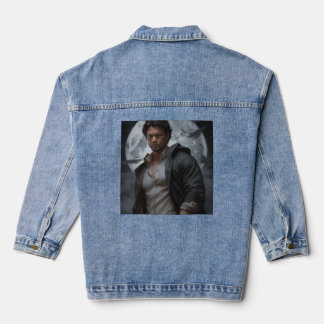 "Onder de Nachthemel: De Eenzame Wake van een Jong Denim Jacket
