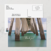 Onder de Navarre Beach Pier Dank je Ansichtkaart Briefkaart (Voorkant / Achterkant)