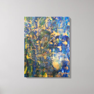 Onder de Oceaan Abstract ontwerp door Doria D Canvas Afdruk