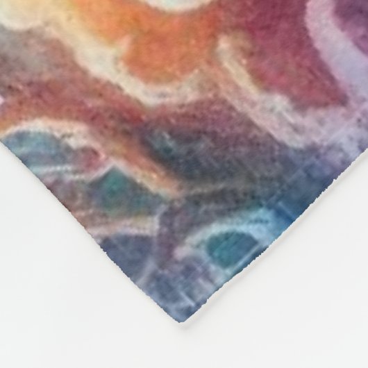 Onder de oceaan zee schildpad fleece deken (Hoek)