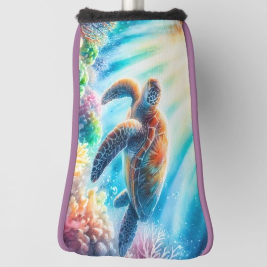 Onder de oceaan zee schildpad golfheadcover (Draai 90)