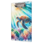 Onder de oceaan zee schildpad klembord (Links)