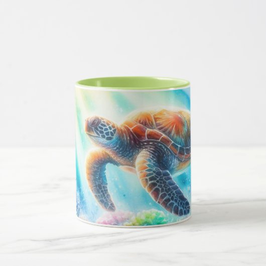 Onder de oceaan zee schildpad mok (Midden)
