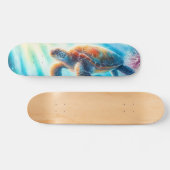 Onder de oceaan zee schildpad persoonlijk skateboard (Horizontaal)
