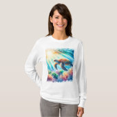 Onder de oceaan zee schildpad t-shirt (Voorkant volledig)