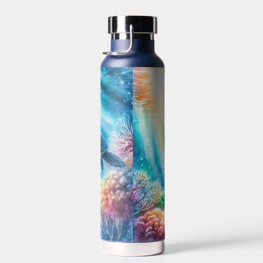 Onder de oceaan zee schildpad waterfles (Rechts)