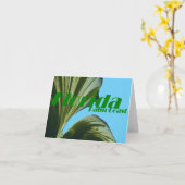 Onder de Palm Tree Note Kaart (Gele Bloem)