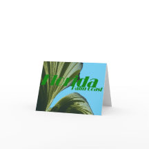 Onder de Palm Tree Note Kaart