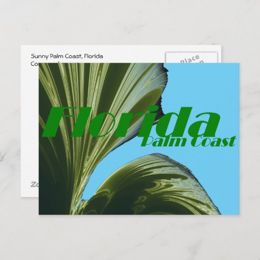 Onder de Palm Tree Post Card Briefkaart (Voorkant / Achterkant)