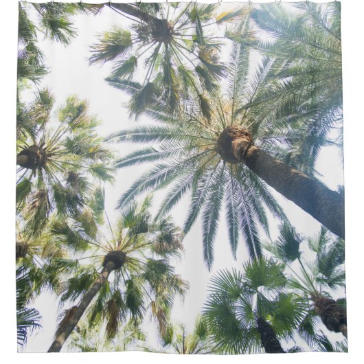 Onder de palmbomen #7 #tropical #wall #art douchegordijn (Voorkant)