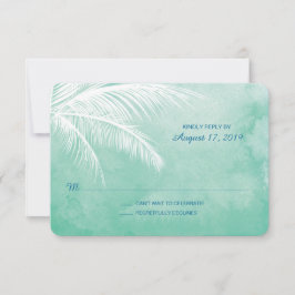 Onder de Palmbomen | Aquarel Trouw RSVP Kaartje