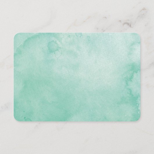 Onder de palmbomen | RSVP Waterverf Wedding RSVP (Achterkant)