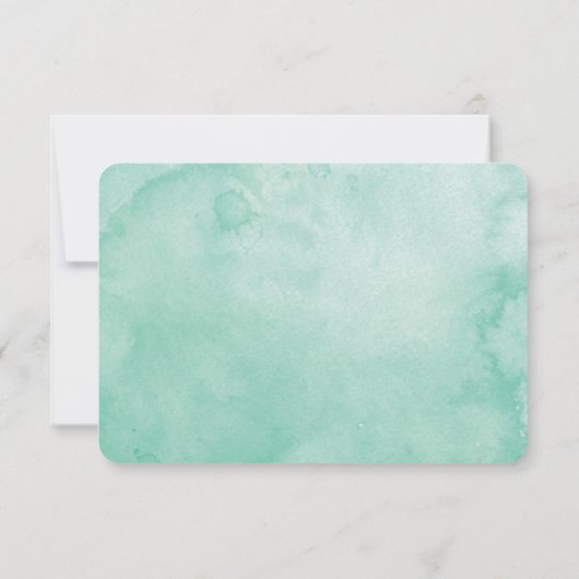 Onder de palmbomen | RSVP Waterverf Wedding RSVP (Achterkant)